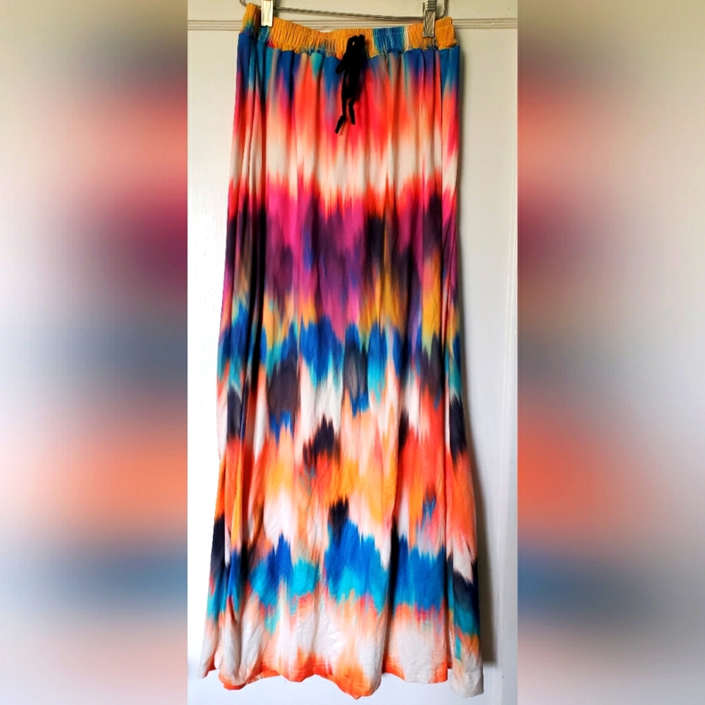 Gorgeous Bohemian Style Colorful Maxi Skirt💜💙♥️💖💕